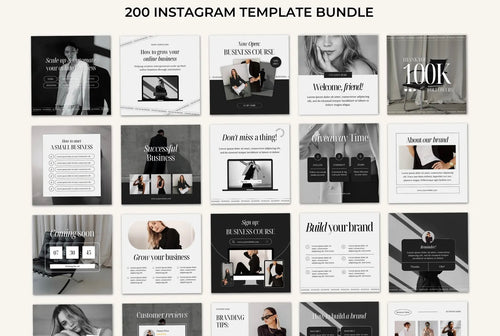 200 Instagram Templates – Social Media Packs and Canva Templates